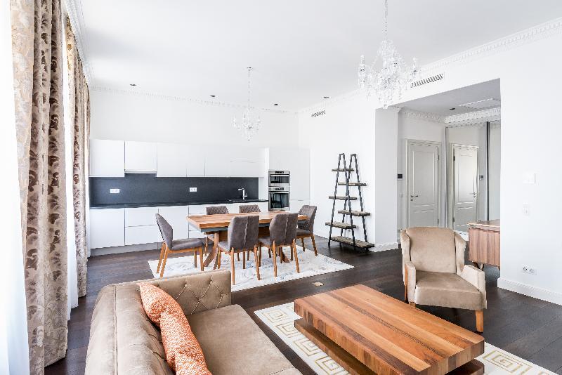 Zoya Luxury Residence بودابست المظهر الخارجي الصورة Interior of a serviced apartment in Berlin, Germany